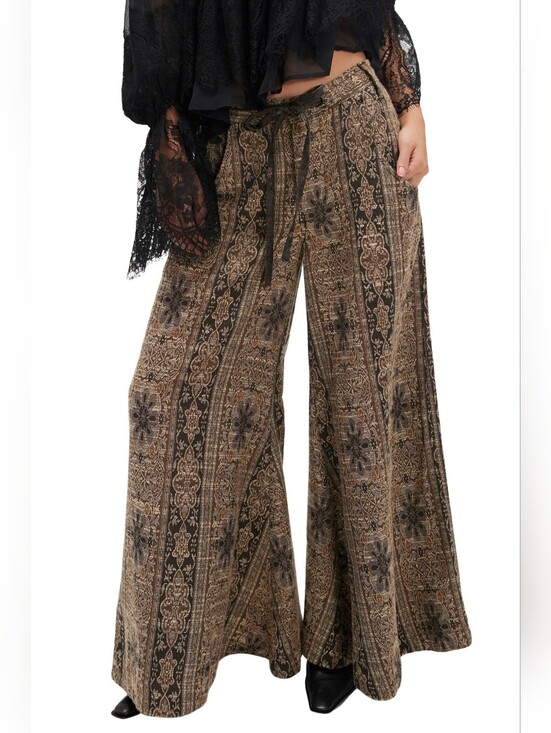 Free People Pants - Free People Dahlia Print Wide Leg Pants Size 12